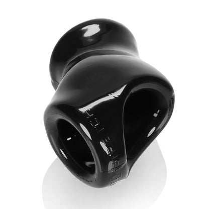 Oxballs Unit-X Stretch Cocksling – Black dual-use cock and ball ring with stretchy base for sack pulling and erection support