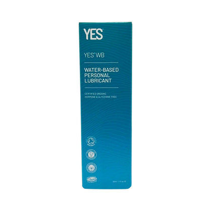 YES WB Water Based Organic Lubricant - Various Sizes